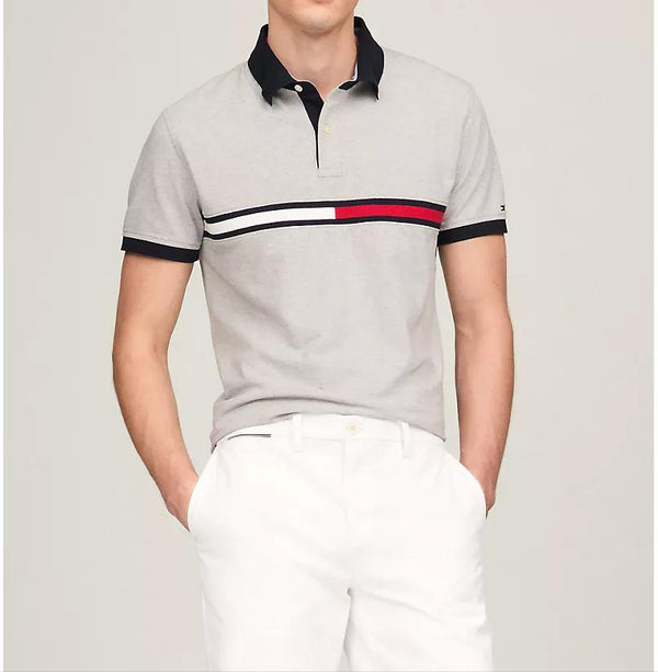 Tommy Hilfiger Regular Fit Embroidered Stripe Logo Polo