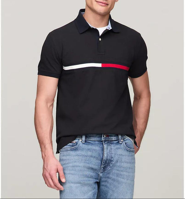 Tommy Hilfiger Regular Fit Embroidered Stripe Logo Polo