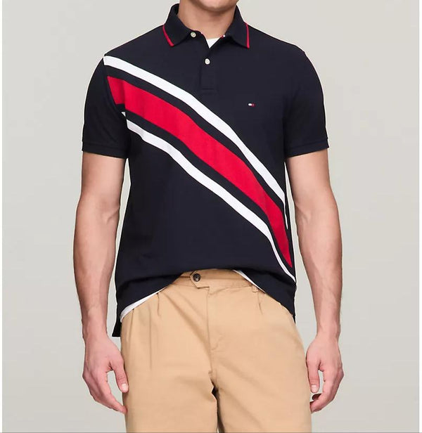 Tommy Hilfiger Regular Fit Banner Stripe Polo