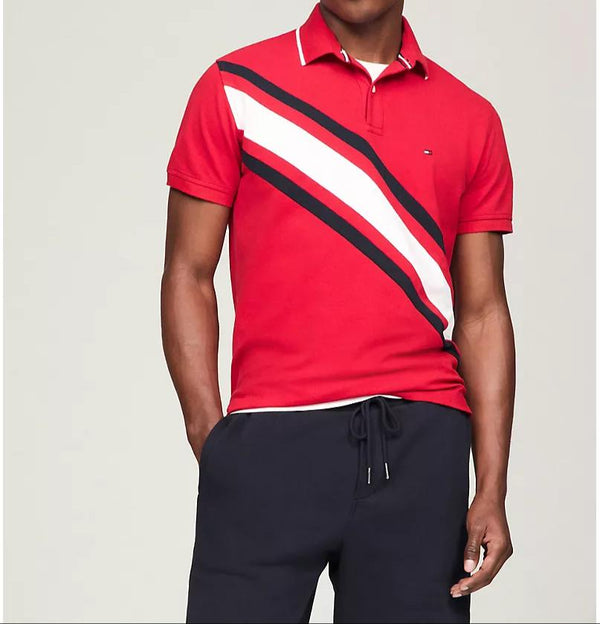 Tommy Hilfiger Regular Fit Banner Stripe Polo