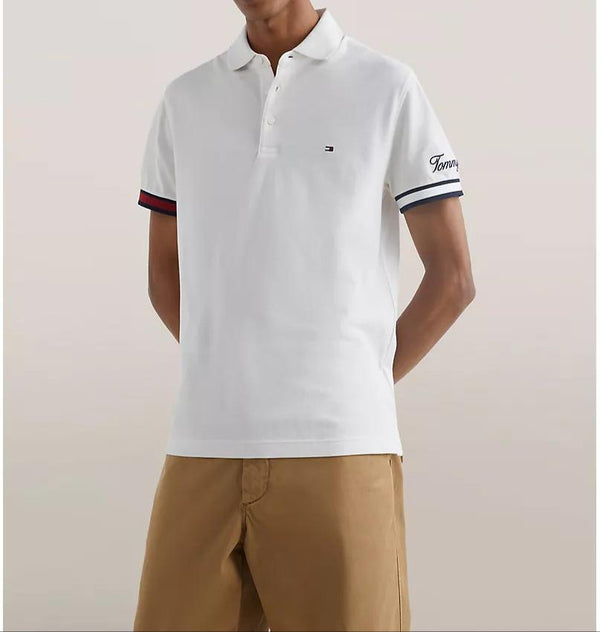 Tommy Hilfiger Slim Fit Flag Cuff Polo